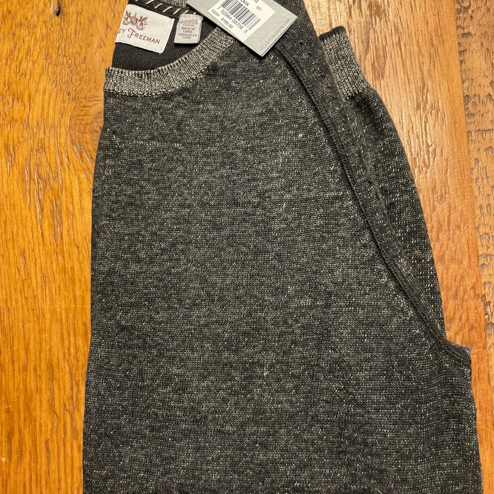 HICKEY FREEMAN Crewneck Sweater Sz Small ITALY Linen/Cotton